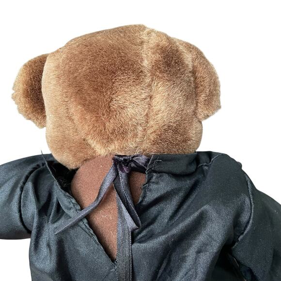 Vintage 1990s y2k Halloween Bear Nylon Skeleton Costume Plush Stuffed Toy - Picture 13 of 13